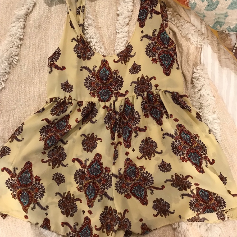 ONE TEASPOON Paisley print romper